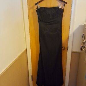 Jessica Mcclintock Size 10 Strapless Long Black Dress